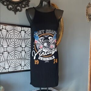 PrettyLittleThing Black Graphic Mini Dress